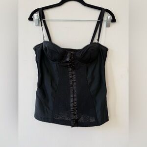 D&G Black Lace-Trimmed Corset best for S/M
